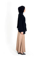 Nude Satin Skirt